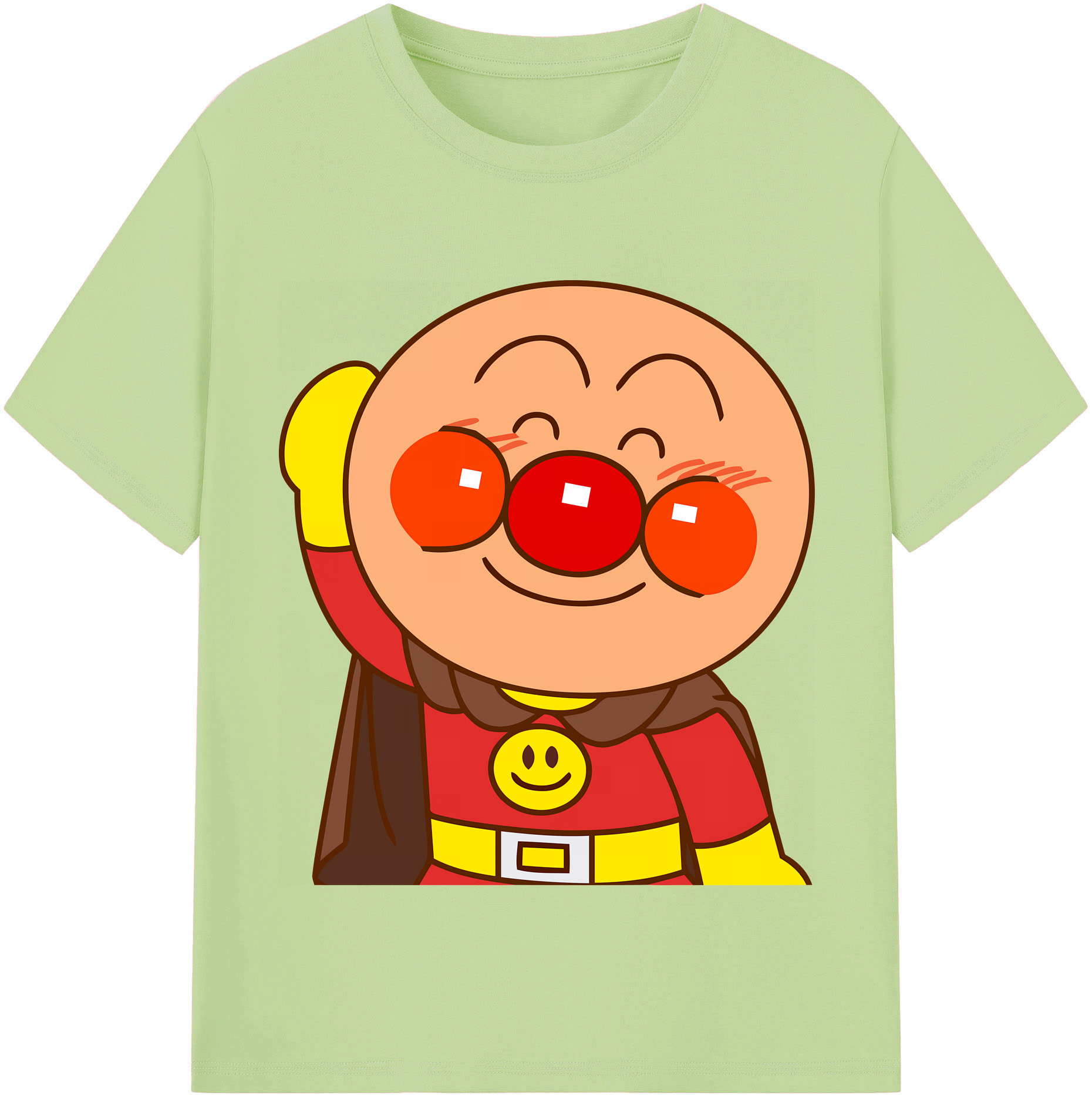 （画像用） アンパンマン Anpanman 綿100％半袖Tシャツ（フロントプリント）
